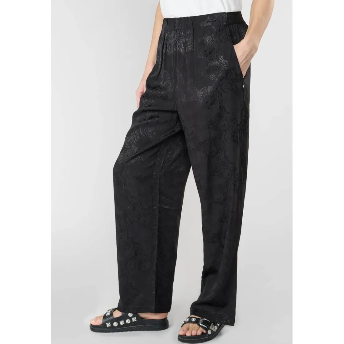 Pantalon droit CLEMATI noir