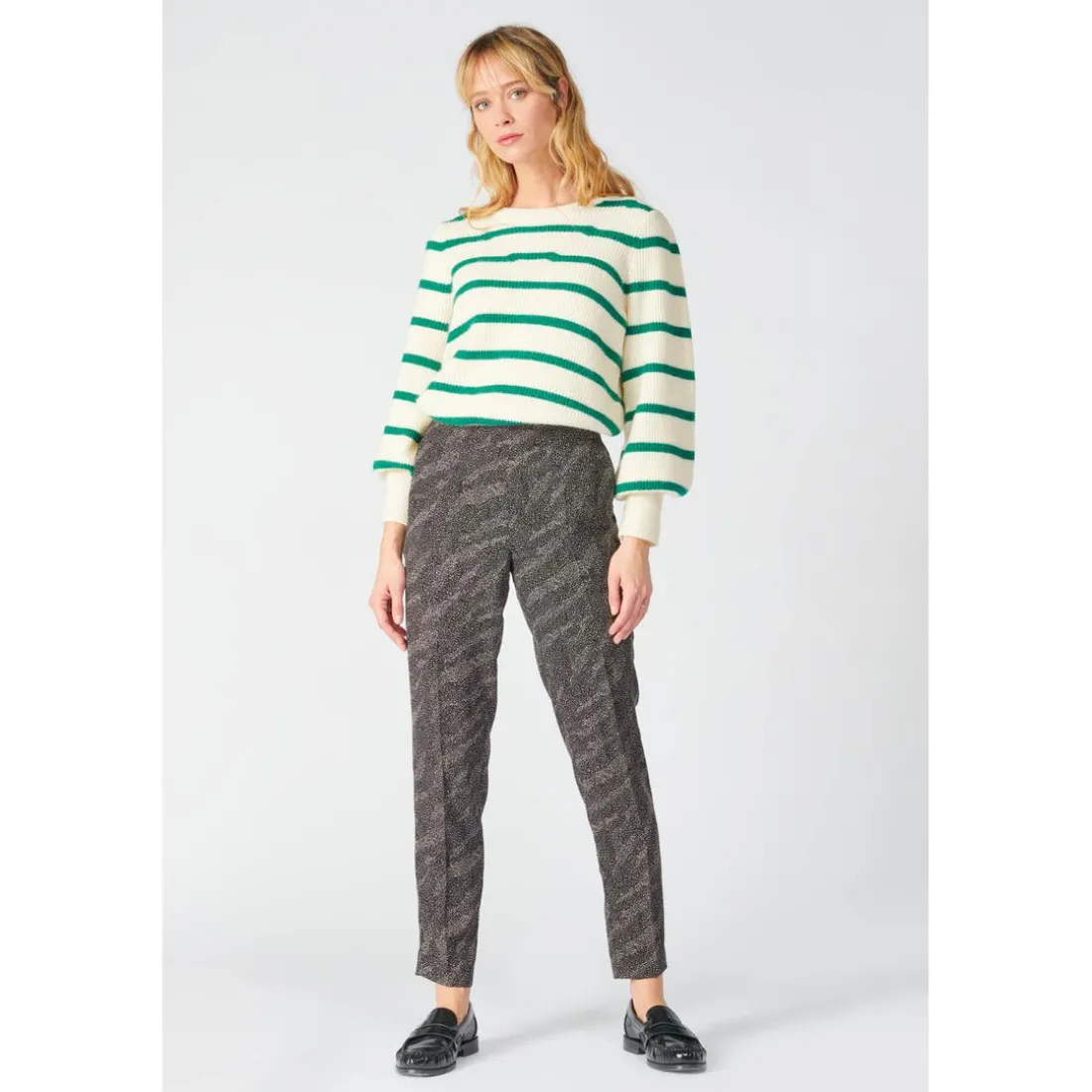Pantalon droit DORINA noir