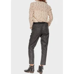 Pantalon droit GUILIA gris