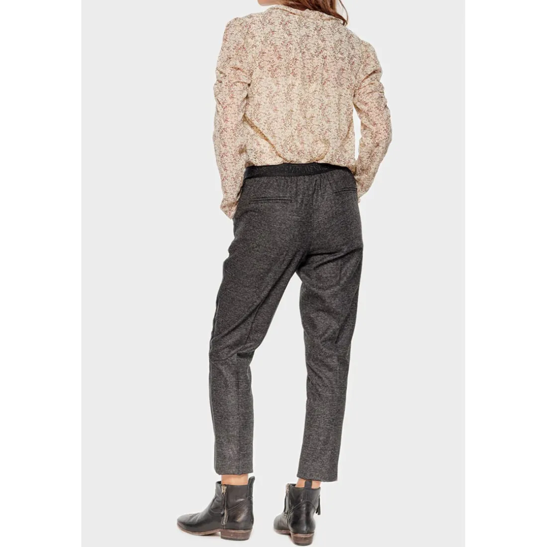 Pantalon droit GUILIA gris