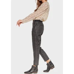 Pantalon droit GUILIA gris
