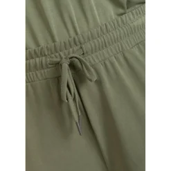 Pantalon droit JUDI vert en coton modal