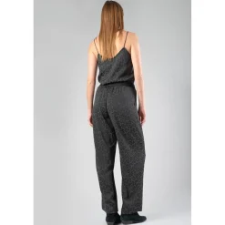 Pantalon droit KLOE gris en viscose