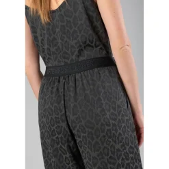 Pantalon droit KLOE gris en viscose
