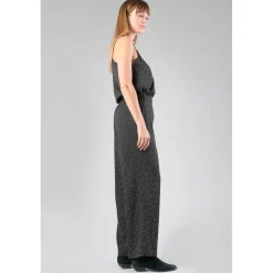 Pantalon droit KLOE gris en viscose