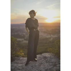 Pantalon droit MORETZ noir