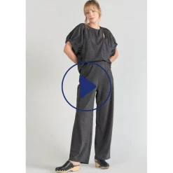 Pantalon droit MORETZ noir