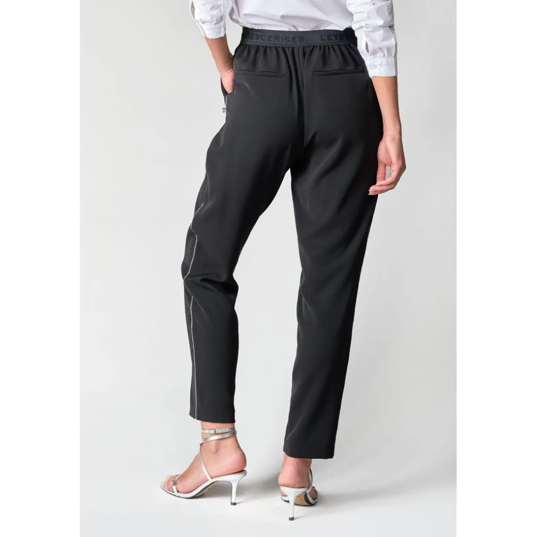 Pantalon droit PLHOX noir