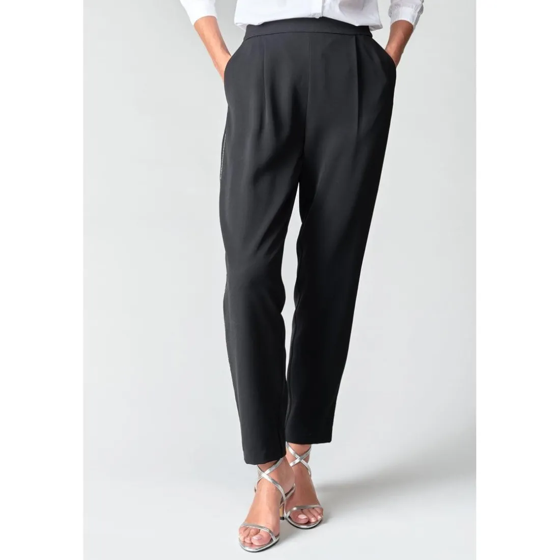 Pantalon droit PLHOX noir