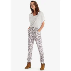 Pantalon droit SALLY blanc