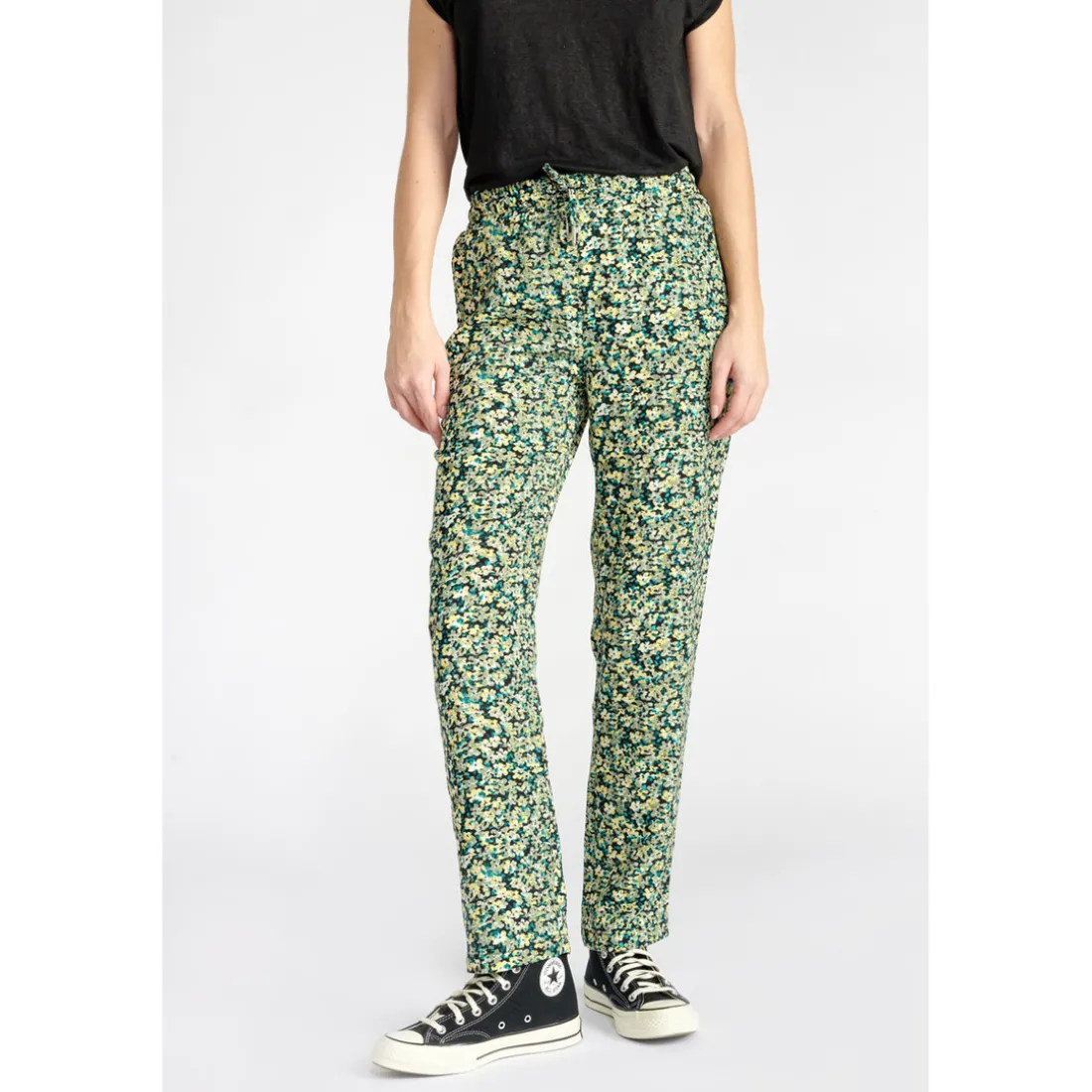 Pantalon droit TANI vert