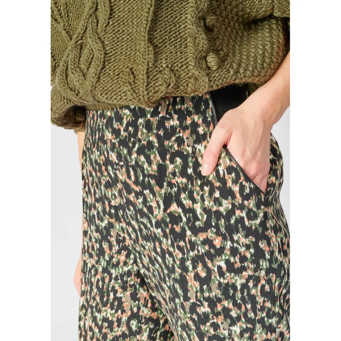 Pantalon droit WAY vert