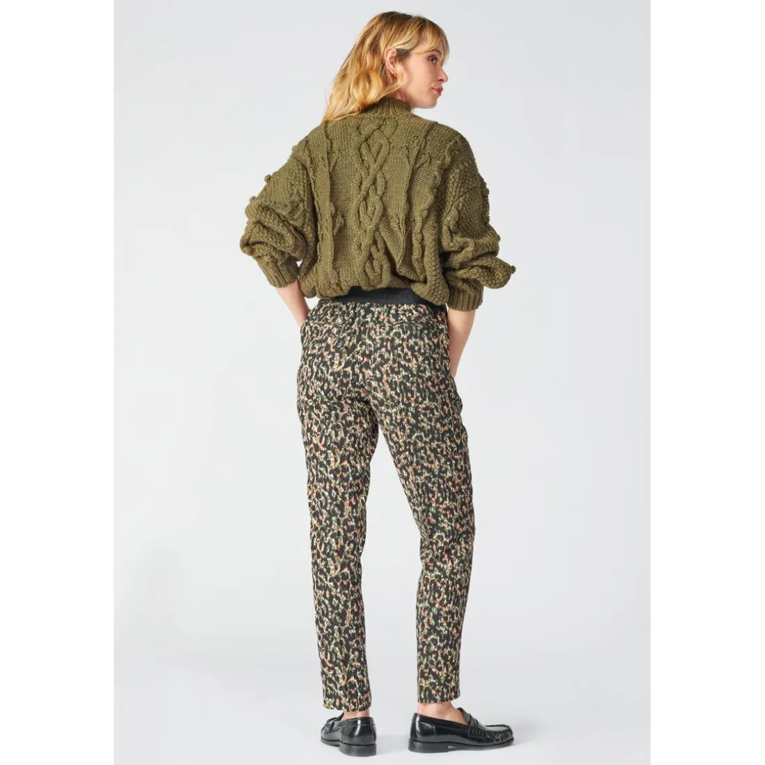 Pantalon droit WAY vert