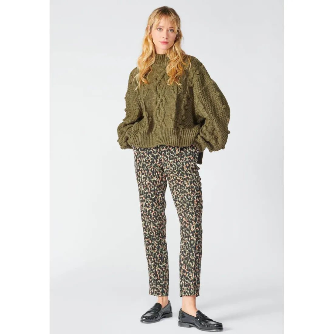 Pantalon droit WAY vert