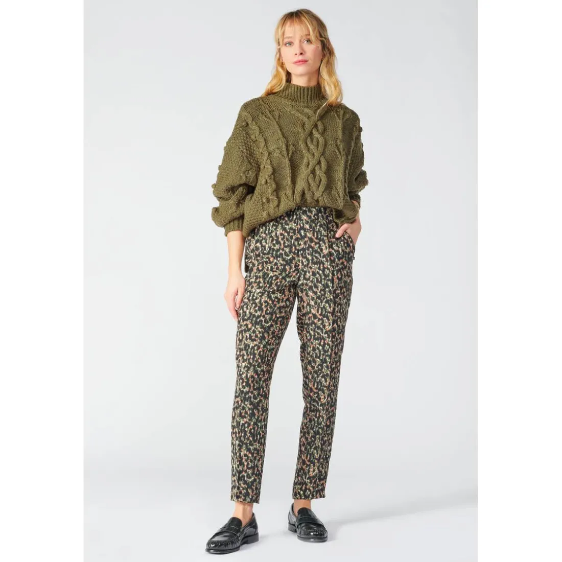 Pantalon droit WAY vert