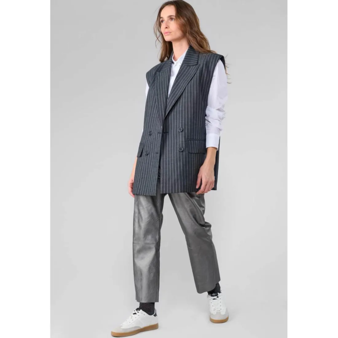 Pantalon droite ANDREE silver Ruth