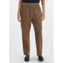 Pantalon droite CORDO marron Maud en coton