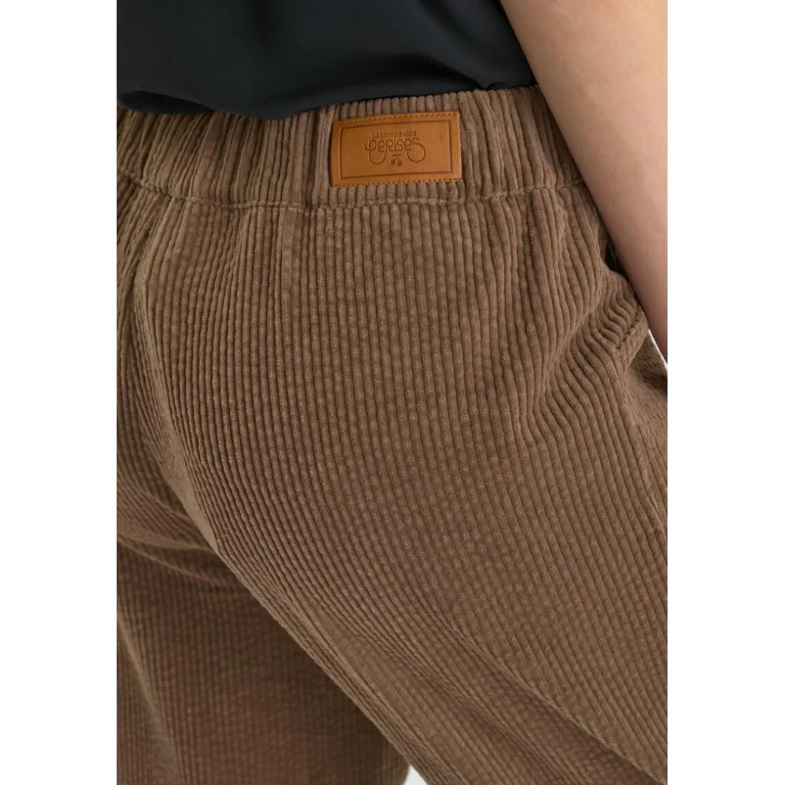 Pantalon droite CORDO marron Maud en coton