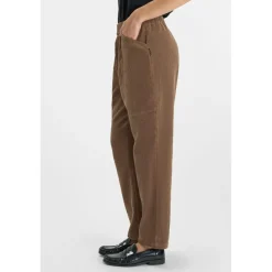 Pantalon droite CORDO marron Maud en coton