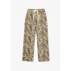 Pantalon droite en jeans marron Zoe