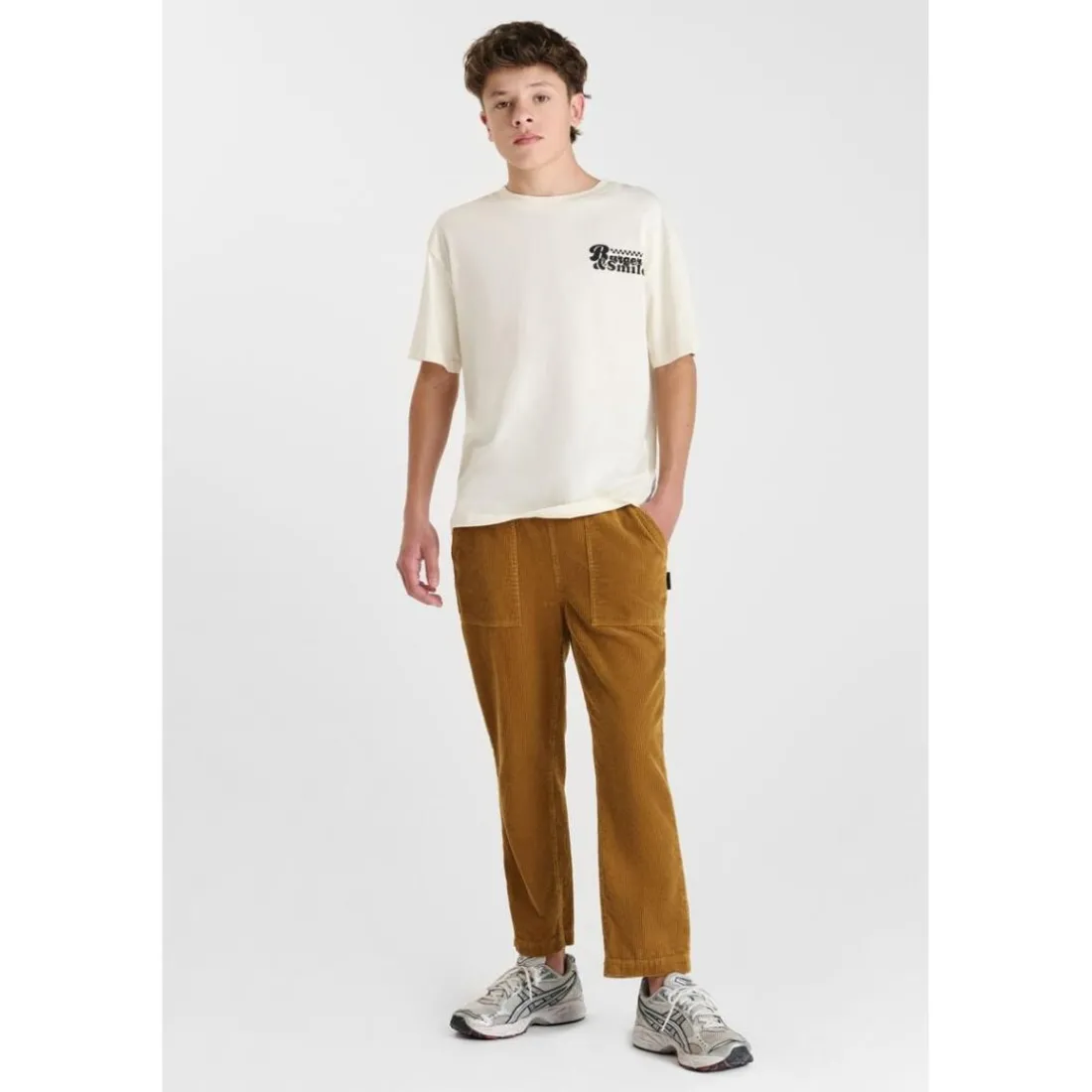 Pantalon droite HOUBO marron Kai