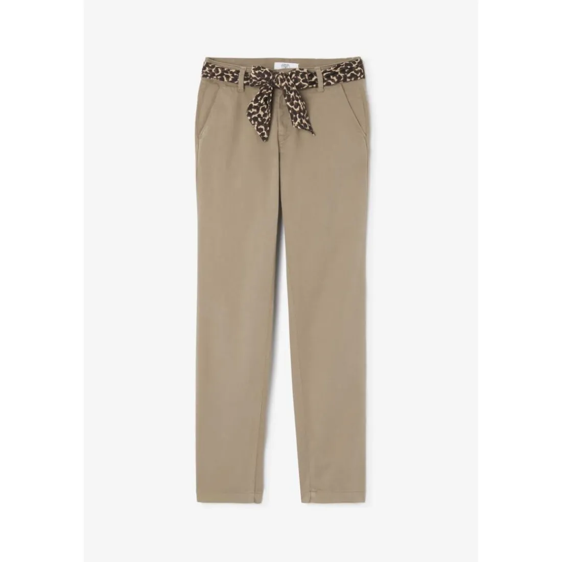 Pantalon droite KRISTIN kaki en coton Yule