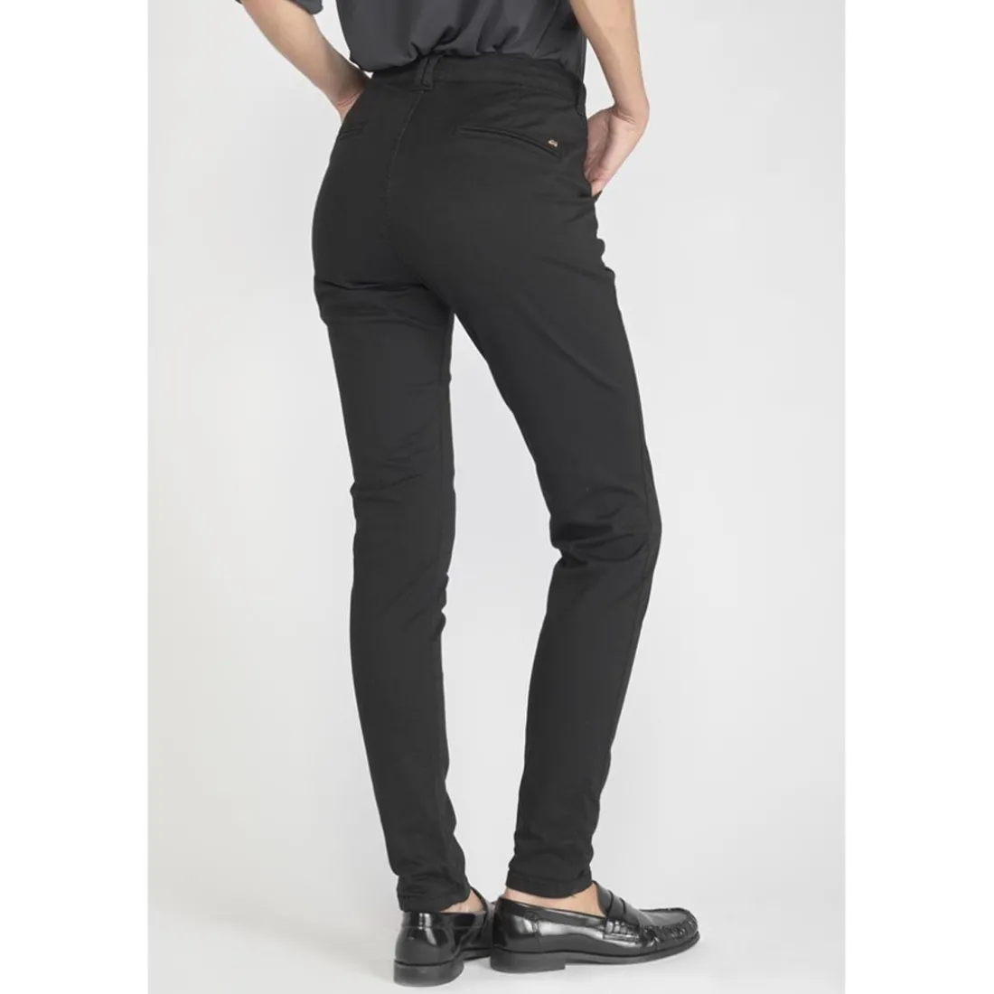 Pantalon dyli noir en coton