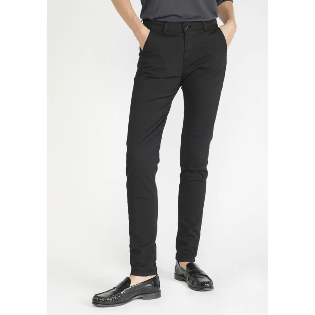 Pantalon dyli noir en coton