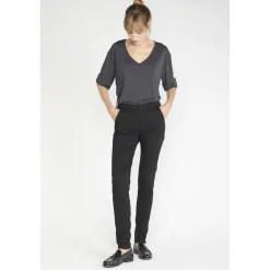Pantalon dyli noir en coton