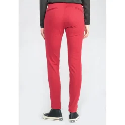 Pantalon dyli rouge framboise en coton
