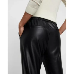 Pantalon en simili cuir noir