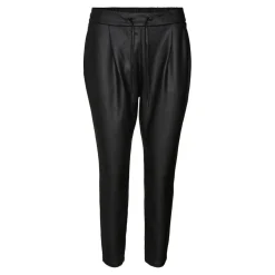 Pantalon en simili cuir noir