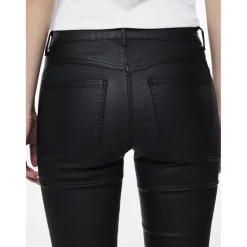 Pantalon en simili-cuir noir Julia