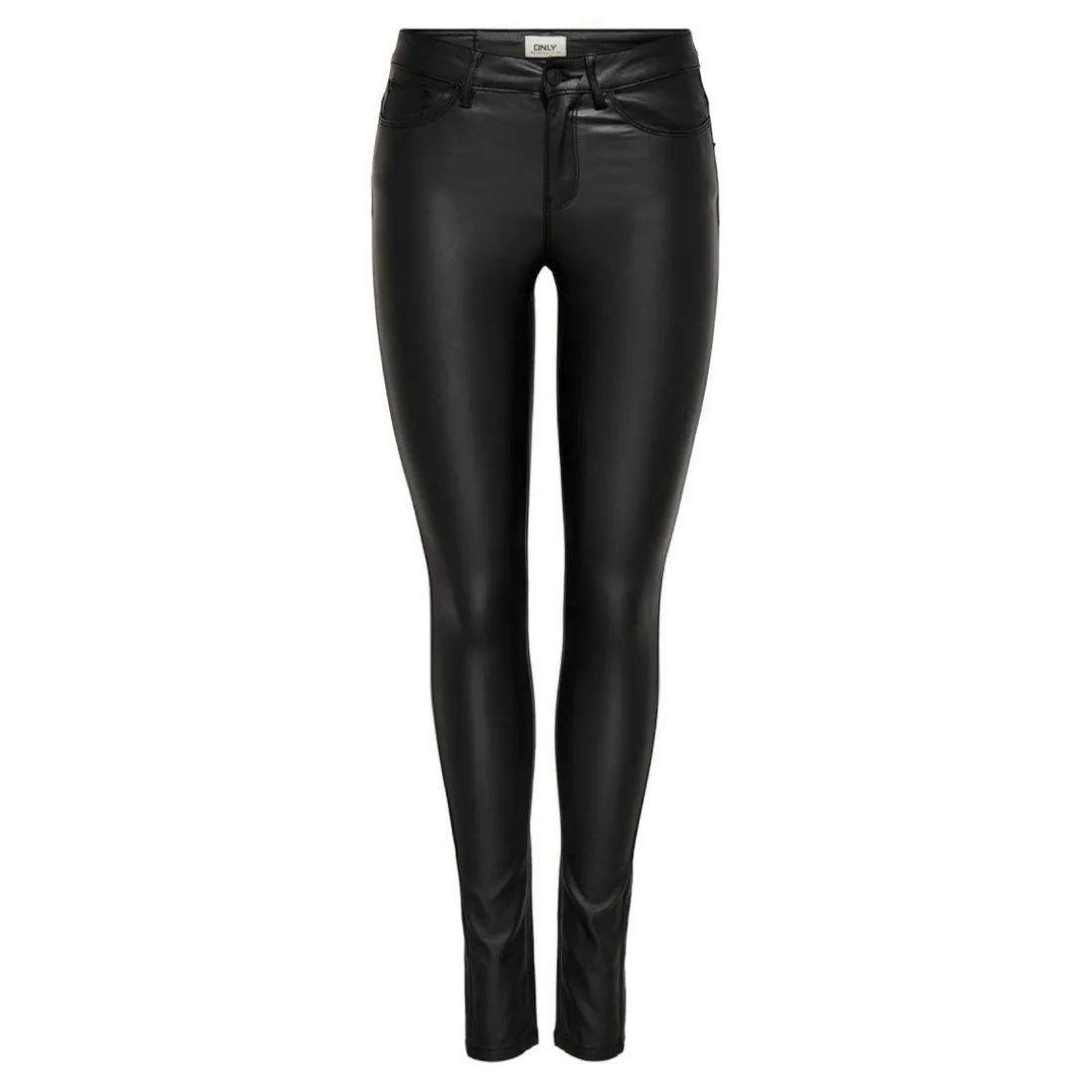 Pantalon en simili-cuir noir Ria