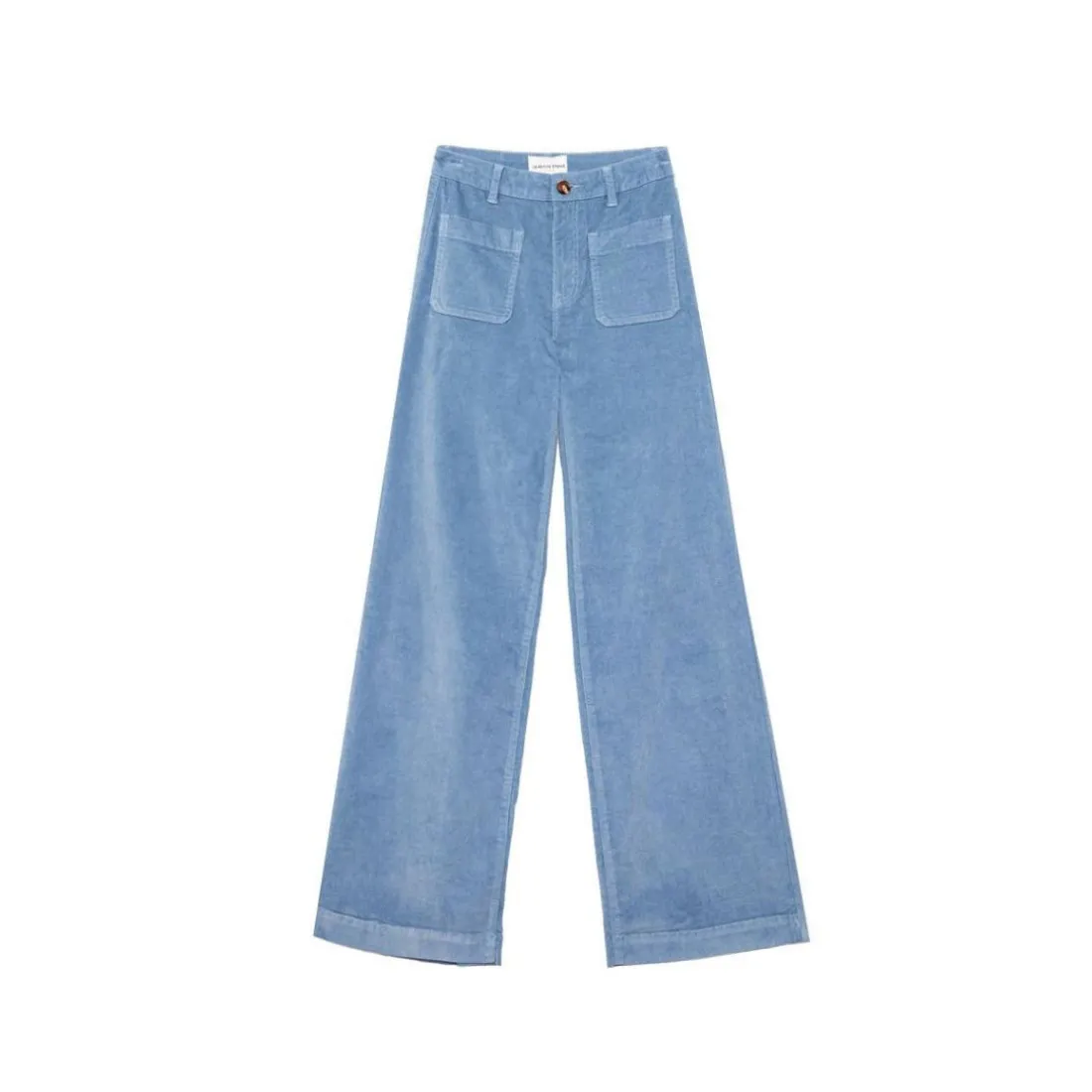 Pantalon en velours ATLANTY bleu gris
