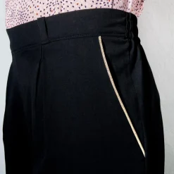 Pantalon Essential noir en viscose