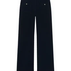 pantalon femme marine