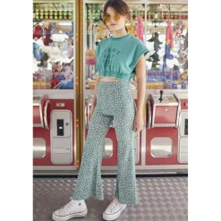 Pantalon fille, bootcut JAYAGI vert