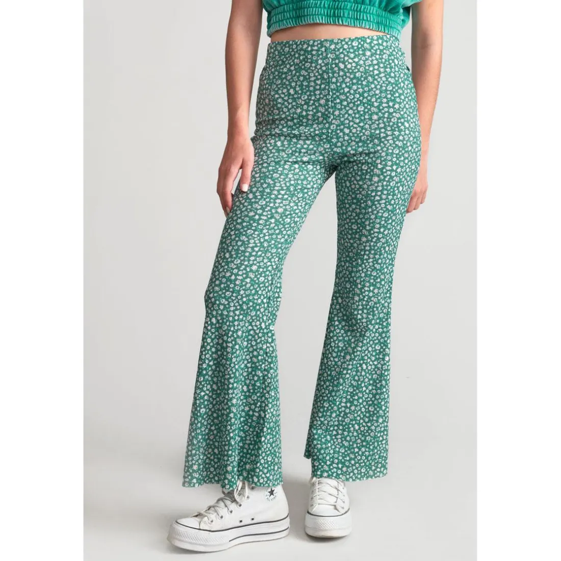 Pantalon fille, bootcut JAYAGI vert