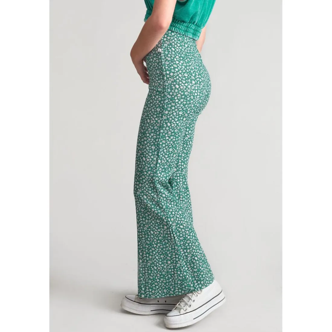 Pantalon fille, bootcut JAYAGI vert