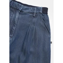 Pantalon fille, droit JANEGI blanc en tencel
