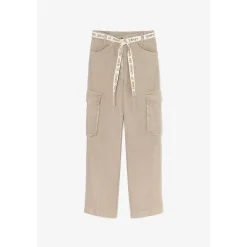Pantalon fille, droit SIENAGI beige