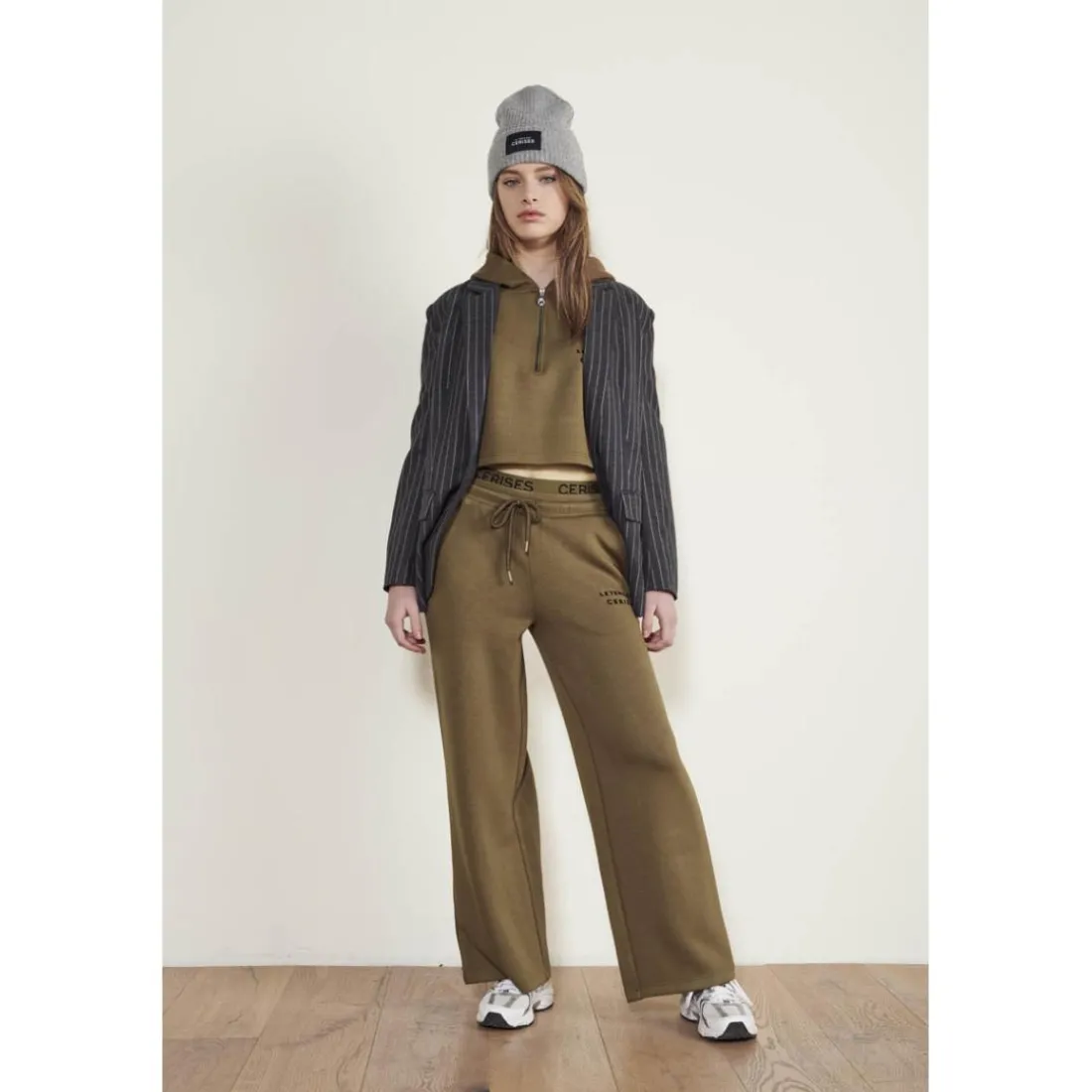 Pantalon fille, droite IRIAGI marron Vale