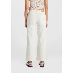 Pantalon fille flare en jeans ALEXGI blanc Ruby