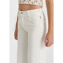 Pantalon fille flare en jeans ALEXGI blanc Ruby