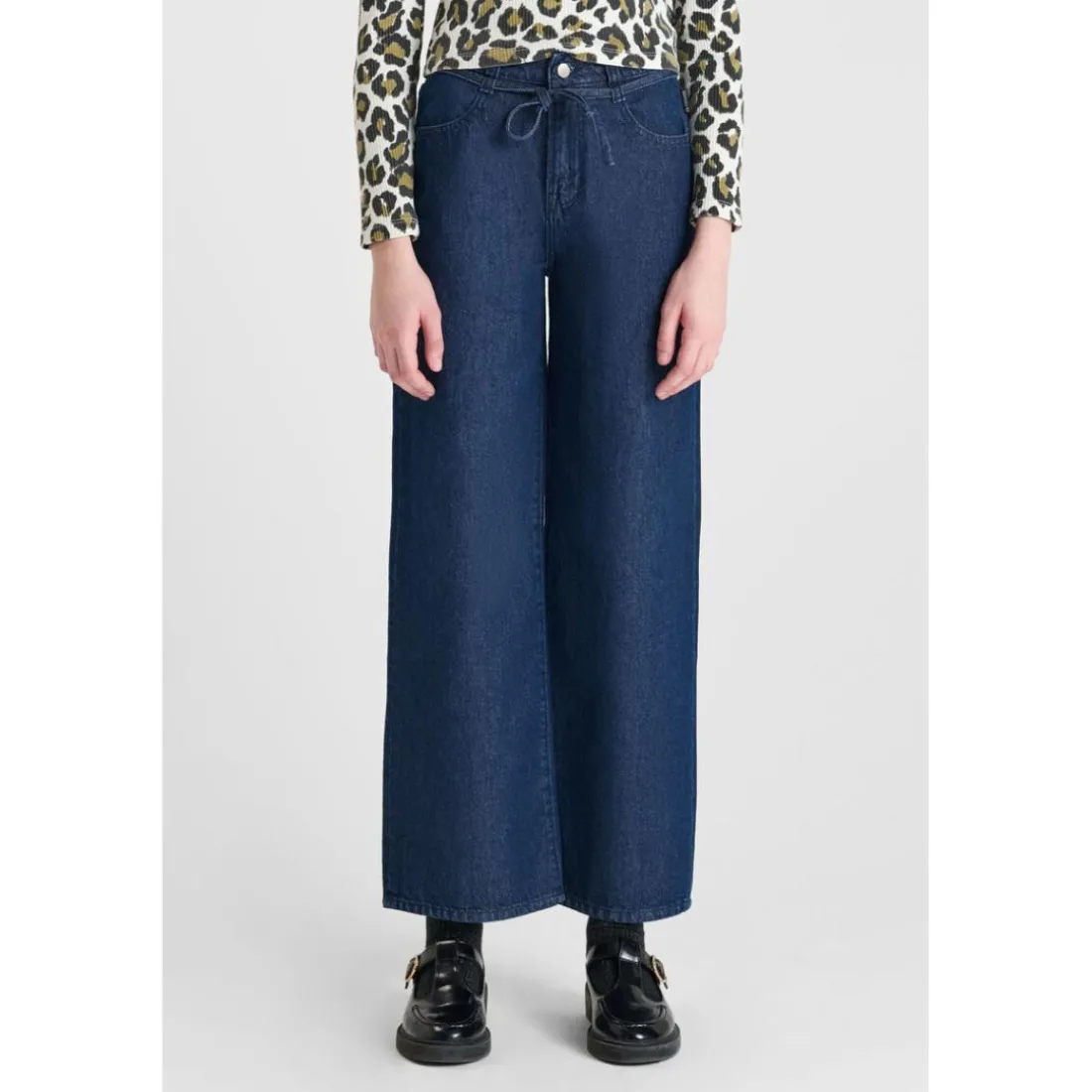 Pantalon flare en jeans ALEXGI bleu Lena
