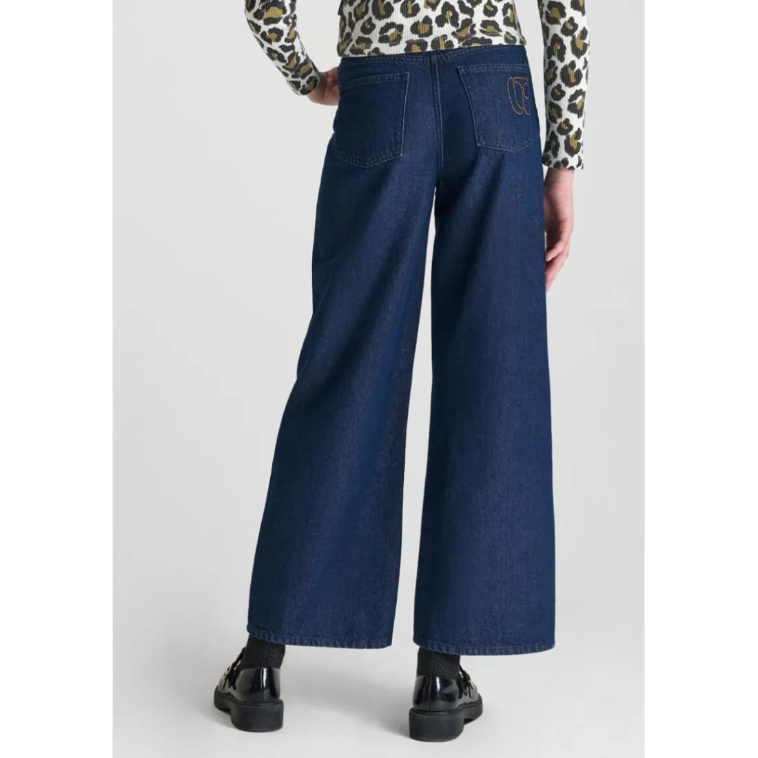 Pantalon flare en jeans ALEXGI bleu Lena