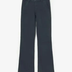 Pantalon Flare Joelle bleu nuit en coton