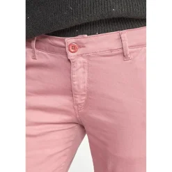 Pantalon Flare Joelle rose poudré en coton