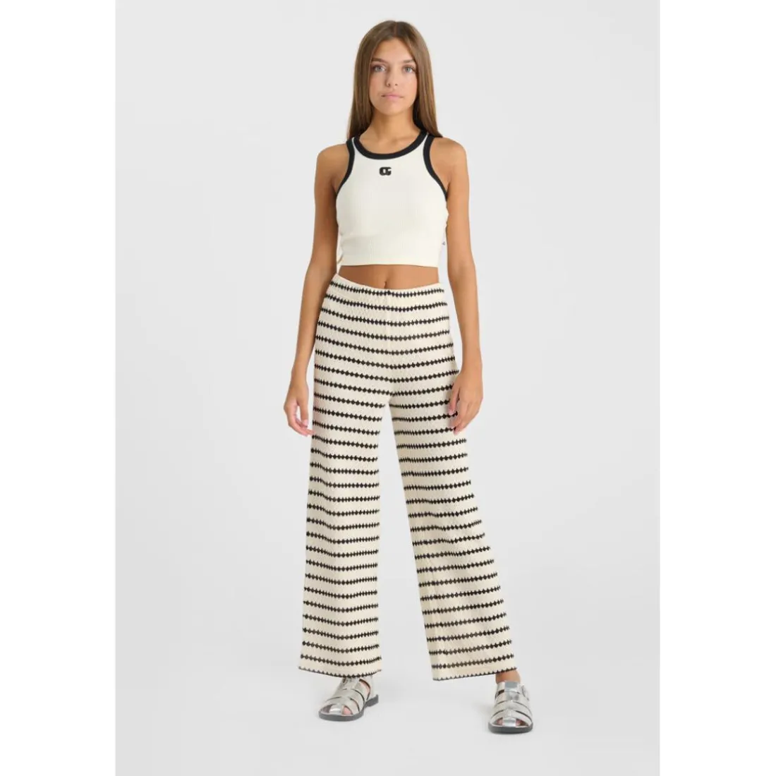 Pantalon flare SALOMEGI multicolore en coton Zola